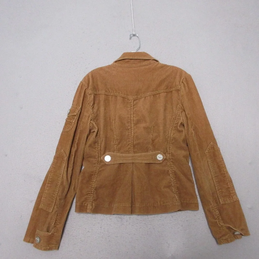 Vintage BCBG Max Azria Corduroy Jacket Blazer XS Brown Corduroy Y2K 90s‎ Fitted